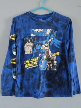 *Back To School* Boys Batman Blue Long Sleeve Shirt (14-16)